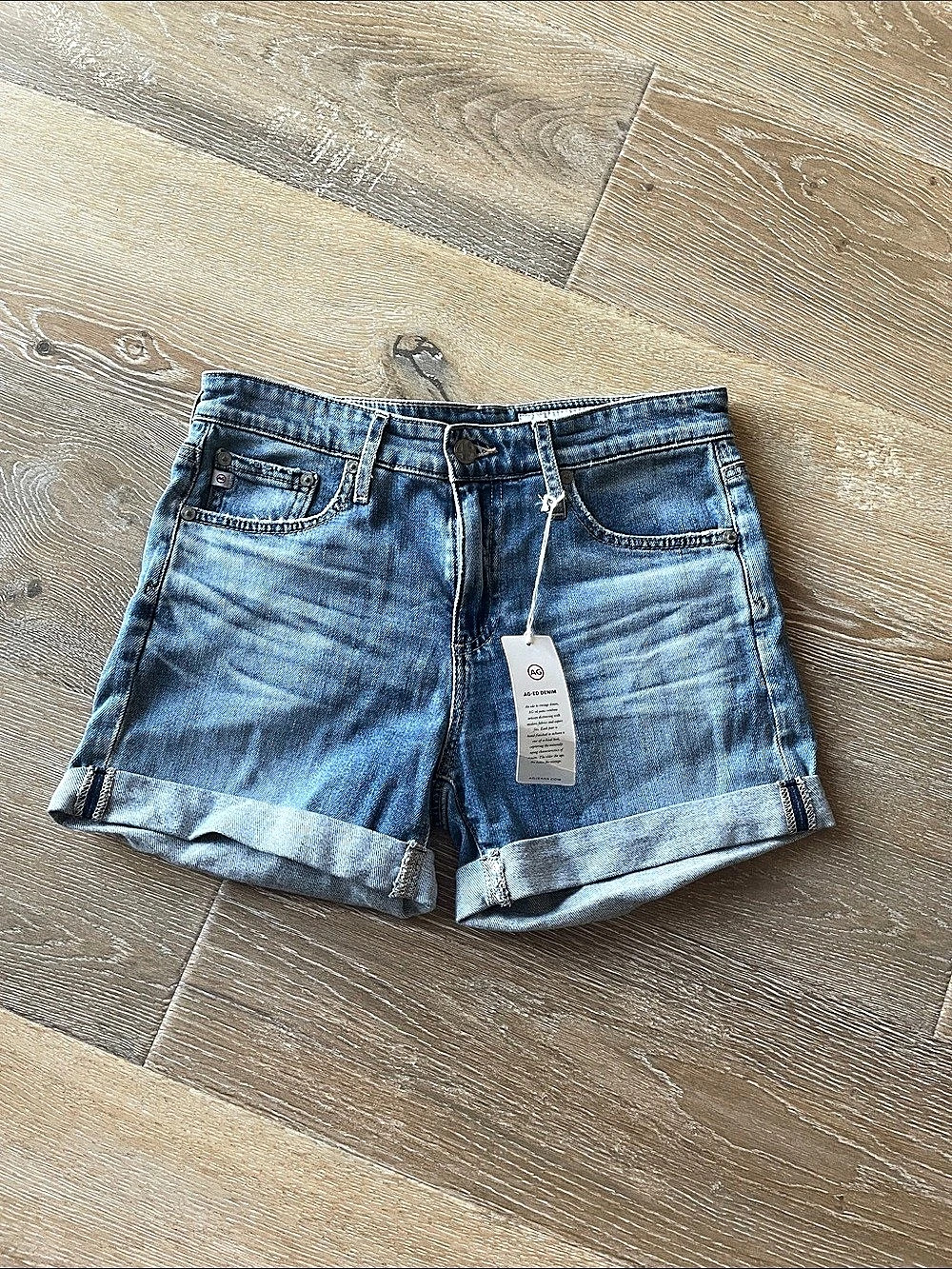 AG Denim Jean Shorts in Blue NWT